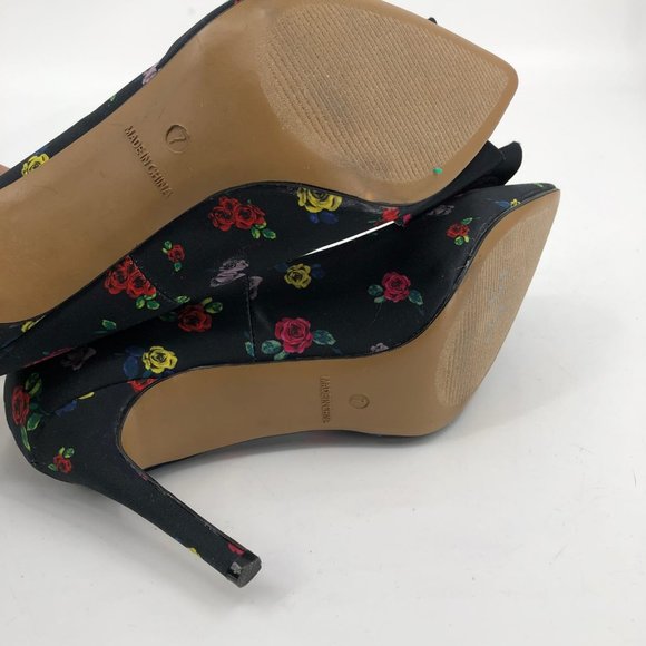 Betsey Johnson Black & Red Floral Stiletto Heels | Perfect For Any Occasion - Picture 8 of 9